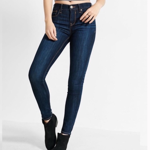 Express Mid Rise Skinny Jean